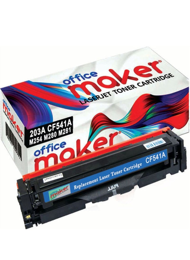 أوفيس ميكر حبر متوافق مع Office Maker 203A|CF541A سماوي  - Image 2