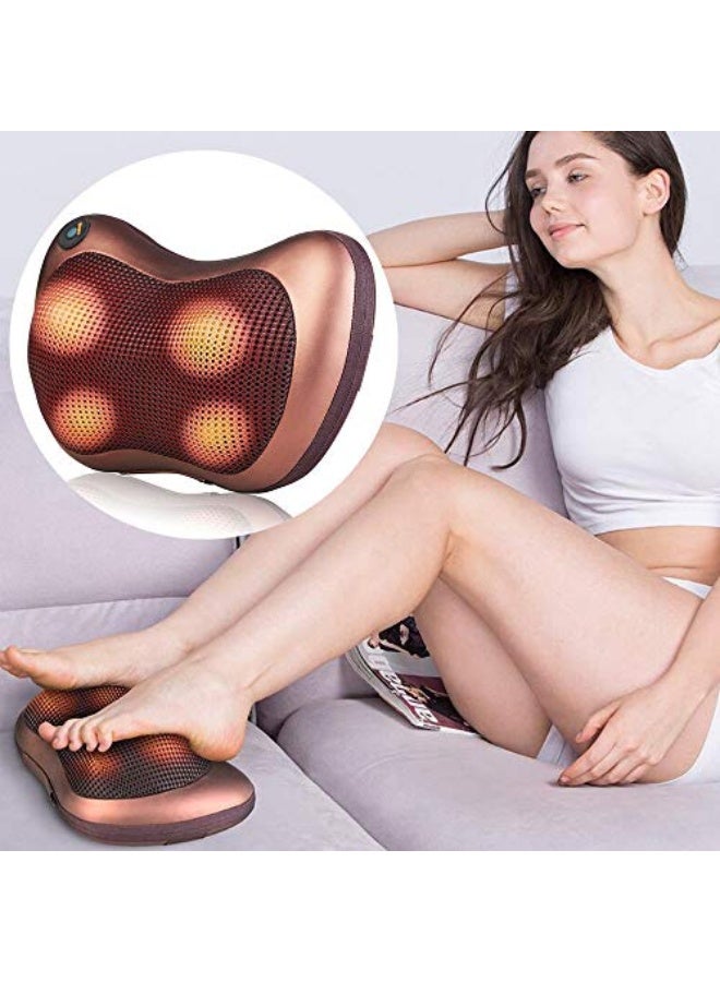 Loquat Back Massager with Heat, Shiatsu Back and Neck Massager with Deep Tissue Kneading, Electric Back Massage Pillow for Back, Neck, Shoulders, Legs, Foot, Body Muscle Pain Relief, Use at Home, Car, Office - Image 3