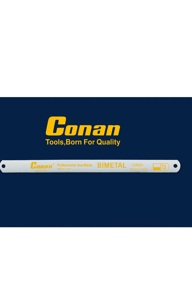 Conan 100 Pieces Conan 12" (305mm) Hacksaw Blade 24 TPI – Model COBS24, Bi-Metal Heavy-Duty Blades for Precision and Hard Metal Cutting - Image 4