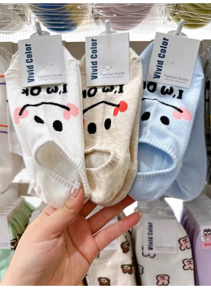 Women's Casual Cotton Ankle Socks Set – Soft and Comfortable Everyday Socks (5 Pairs + 1 Gift) – Modern Designs - Image 2