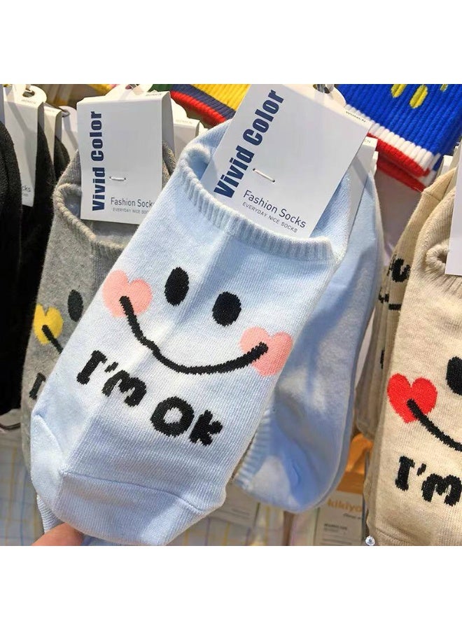 Women's Casual Cotton Ankle Socks Set – Soft and Comfortable Everyday Socks (5 Pairs + 1 Gift) – Modern Designs - Image 4