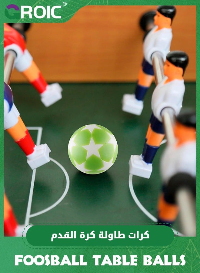 GROIC مجموعة من 16 كرة طاولة كرة قدم، كرات طاولة كرة قدم مقاس 32 مم، كرات طاولة كرة قدم بديلة، 16 قطعة، كرات طاولة كرة قدم متعددة الألوان، ملحقات كرات طاولة كرة قدم صغيرة رسمية مقاس 32 مم - Image 4
