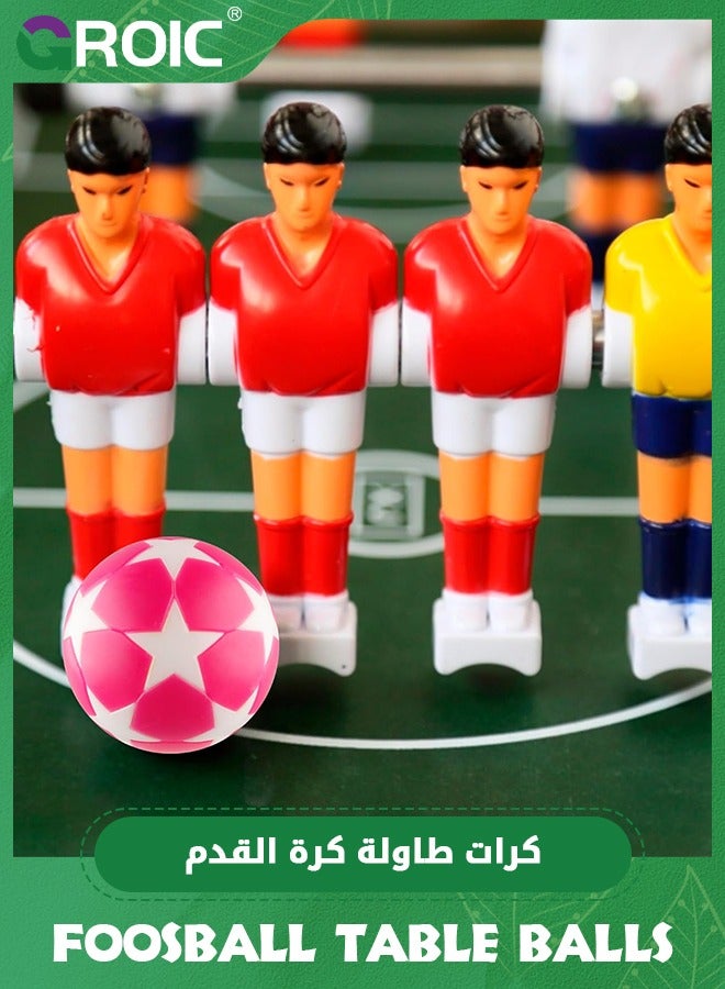 GROIC مجموعة من 16 كرة طاولة كرة قدم، كرات طاولة كرة قدم مقاس 32 مم، كرات طاولة كرة قدم بديلة، 16 قطعة، كرات طاولة كرة قدم متعددة الألوان، ملحقات كرات طاولة كرة قدم صغيرة رسمية مقاس 32 مم - Image 5