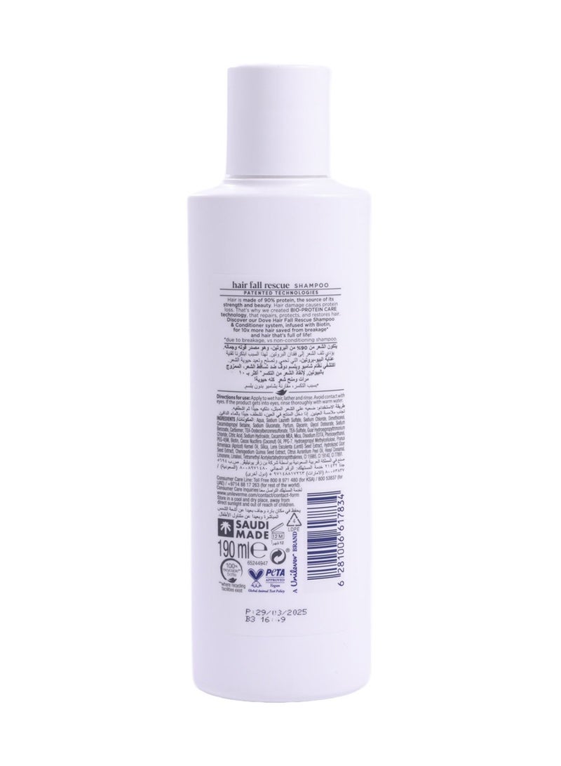 Dove Anti-Hair Fall Shampoo for Weak Hair 190ml - Image 3
