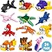 Qinline 24 Pack Easter Gifts for Kids 812 Sea Animal Building Blocks Kit with Gift Cards for Kids School Classroom Class Prefilled Easter Party Favors Exchange for Boys Girls Stuffers Egg Fillers - Image 2