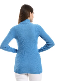 Caesar Womens High Neck Wool Shirt  - Image 4