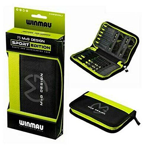 Winmau MvG Design Dart Case, Michael van Gerwen, Slimline,11 Compartments, Sports Edition - Image 1