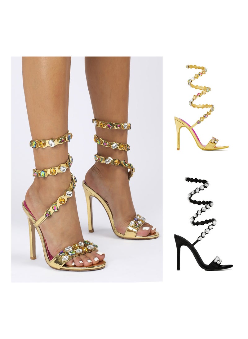 KUYING New Water Diamond Open Toe Sandals  - Image 2