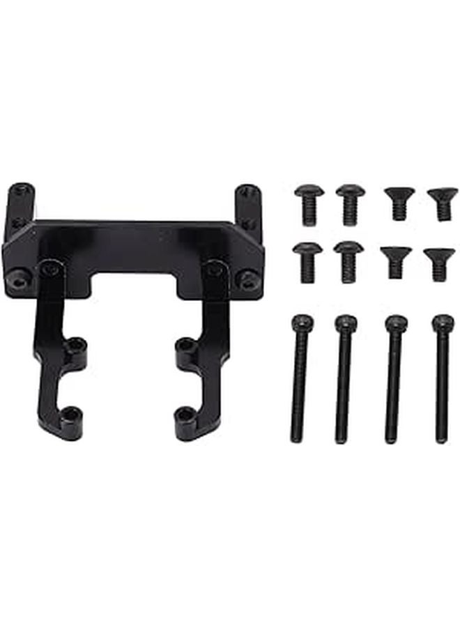 Aluminum Alloy Steering Servo Mount Black For 1 10 RC Crawler Axial SCX10 II - Image 1