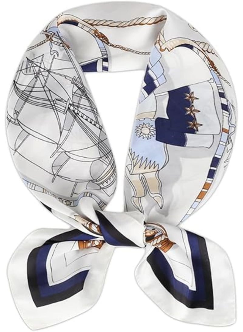 Barakah Silk Head Scarf for Women, Lightweight 100% Mulberry Silk Satin Square Scarf for Hair and Neck, Soft Fashion Bandana for Sleeping or Daily Wear, Purse and Handbag Accessory, 26.8 x 26.8 Inches - Image 2