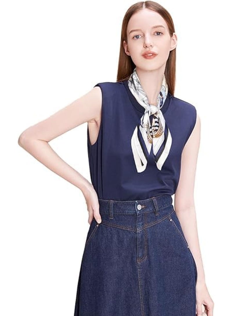 Barakah Silk Head Scarf for Women, Lightweight 100% Mulberry Silk Satin Square Scarf for Hair and Neck, Soft Fashion Bandana for Sleeping or Daily Wear, Purse and Handbag Accessory, 26.8 x 26.8 Inches - Image 3