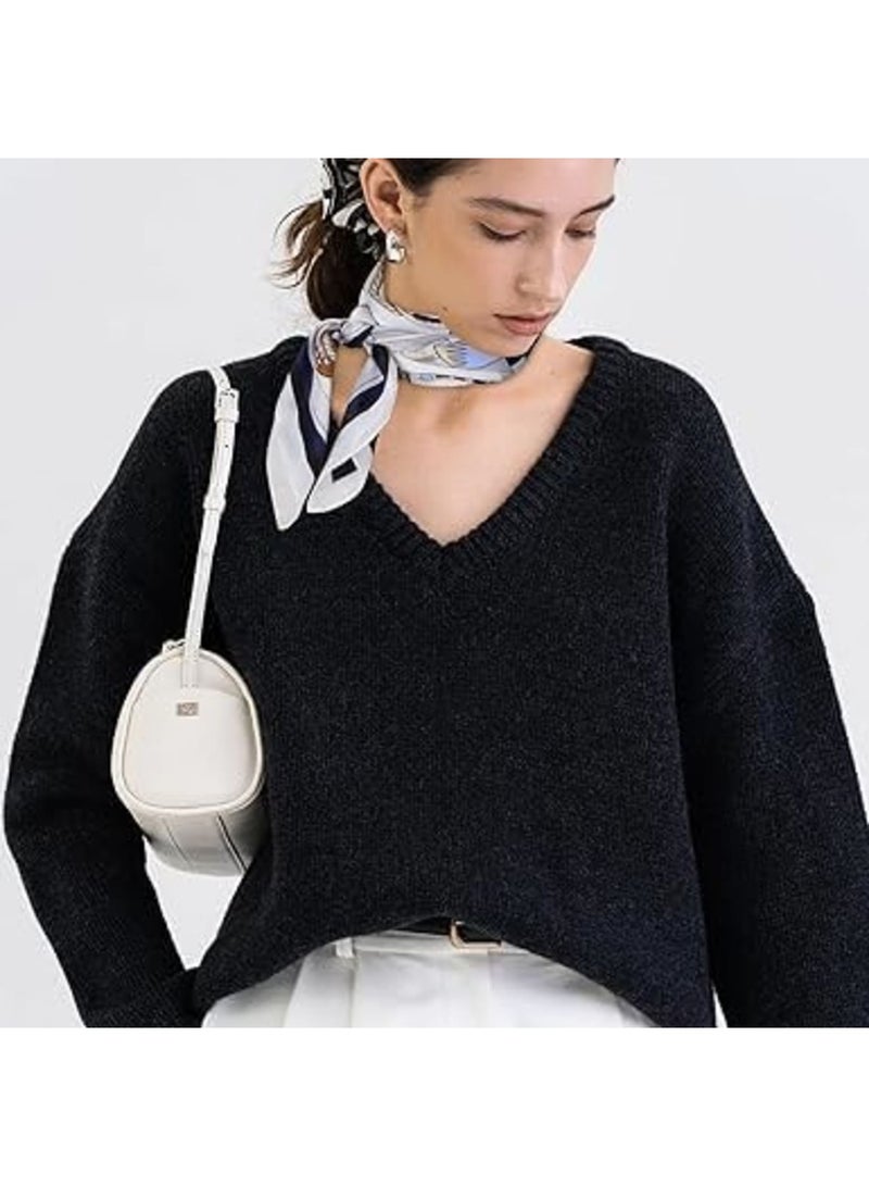 Barakah Silk Head Scarf for Women, Lightweight 100% Mulberry Silk Satin Square Scarf for Hair and Neck, Soft Fashion Bandana for Sleeping or Daily Wear, Purse and Handbag Accessory, 26.8 x 26.8 Inches - Image 4