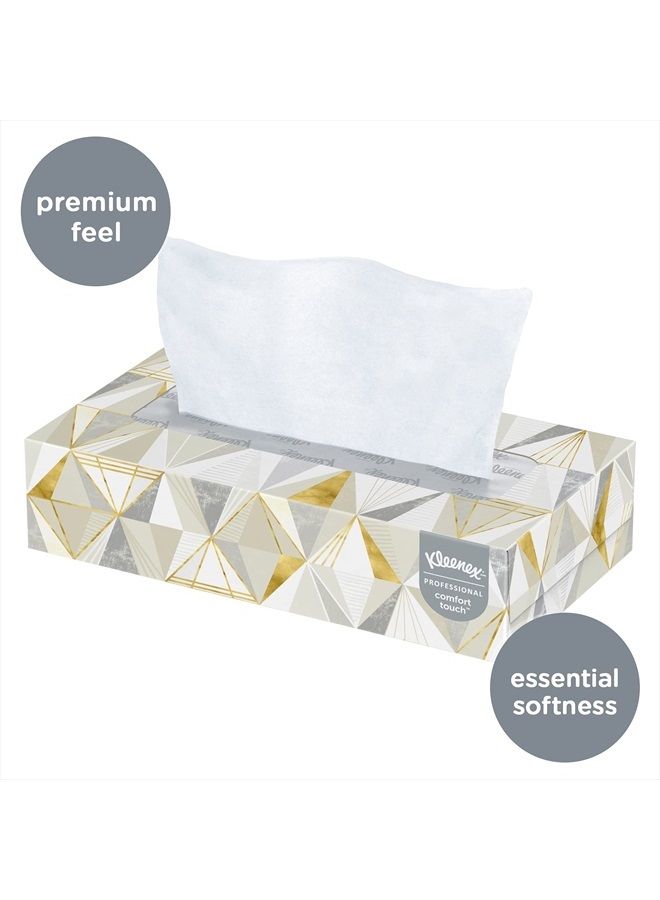 Kimberly-Clark Kleenex Professional Facial Tissue for Business (03076), Flat 12 Boxes / Convenience Case, 125 Tissues / Box, 1,500 Tissues / Case, White - Image 3