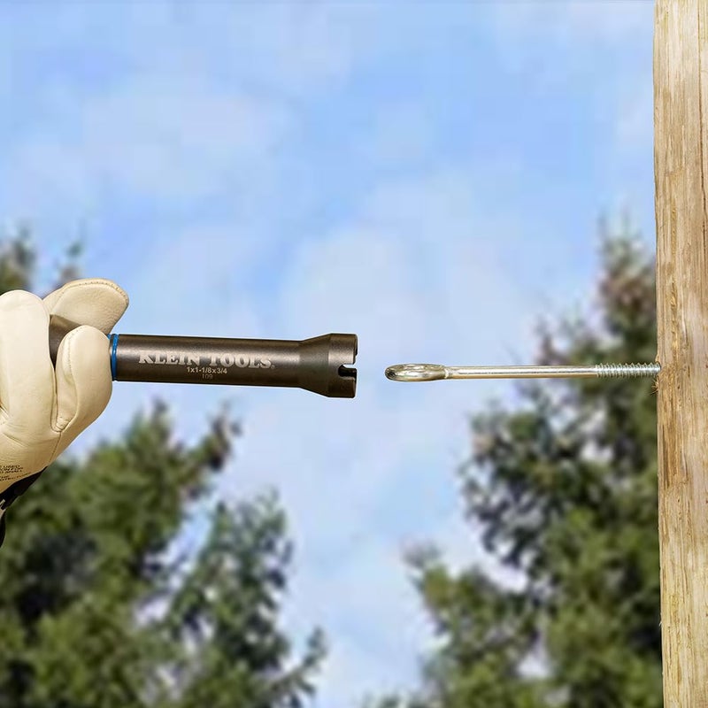 Klein Tools NRHD 5-In-1 Impact Socket, Features Three Square Socket Sizes: 3/4-,1, and 1-1/8- Inch, and Small and Large Alignment Slots - Image 5