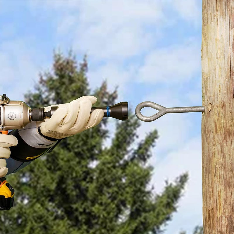 Klein Tools NRHD 5-In-1 Impact Socket, Features Three Square Socket Sizes: 3/4-,1, and 1-1/8- Inch, and Small and Large Alignment Slots - Image 4