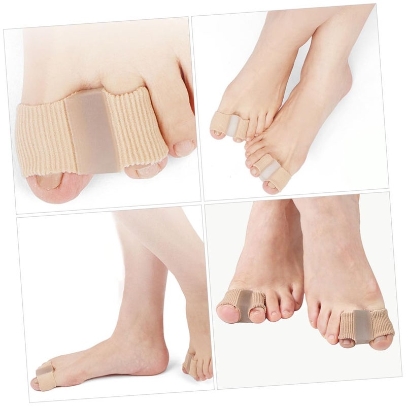 12pcs Women’s Skin Color Toe Separators Overlapping Toe Pads Bunion Corrector Reusable Washable for Foot Relief and Nail Art Care - Image 3