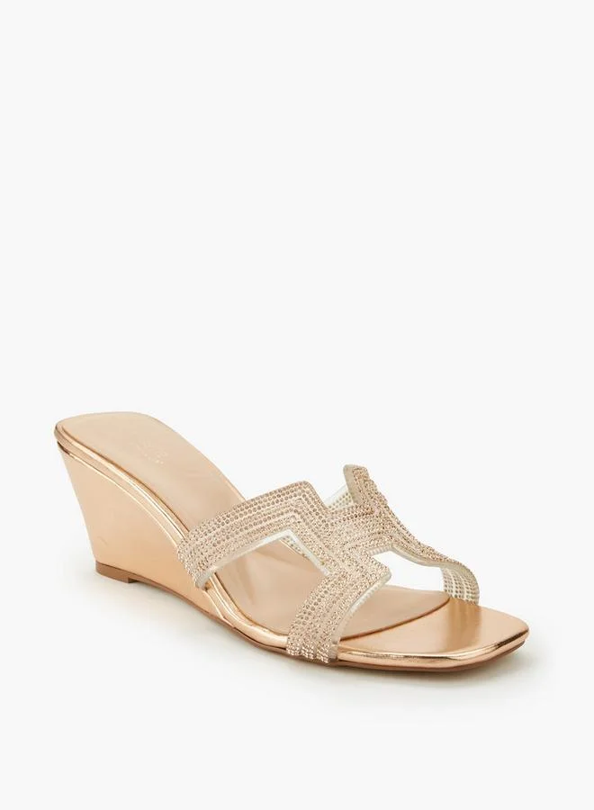 سيليست Women Embellished Wedge Heel Sandals