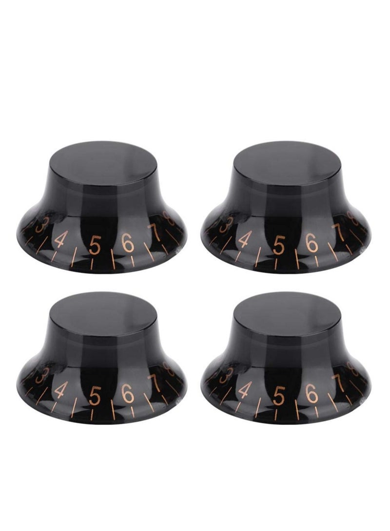 SOLARAE 4PCS Electric Guitar Knobs Potentiometer knob Volume Tone Control Knobs Bass Volume Tone Knob Accessory Parts for Electric Guitar - Image 1