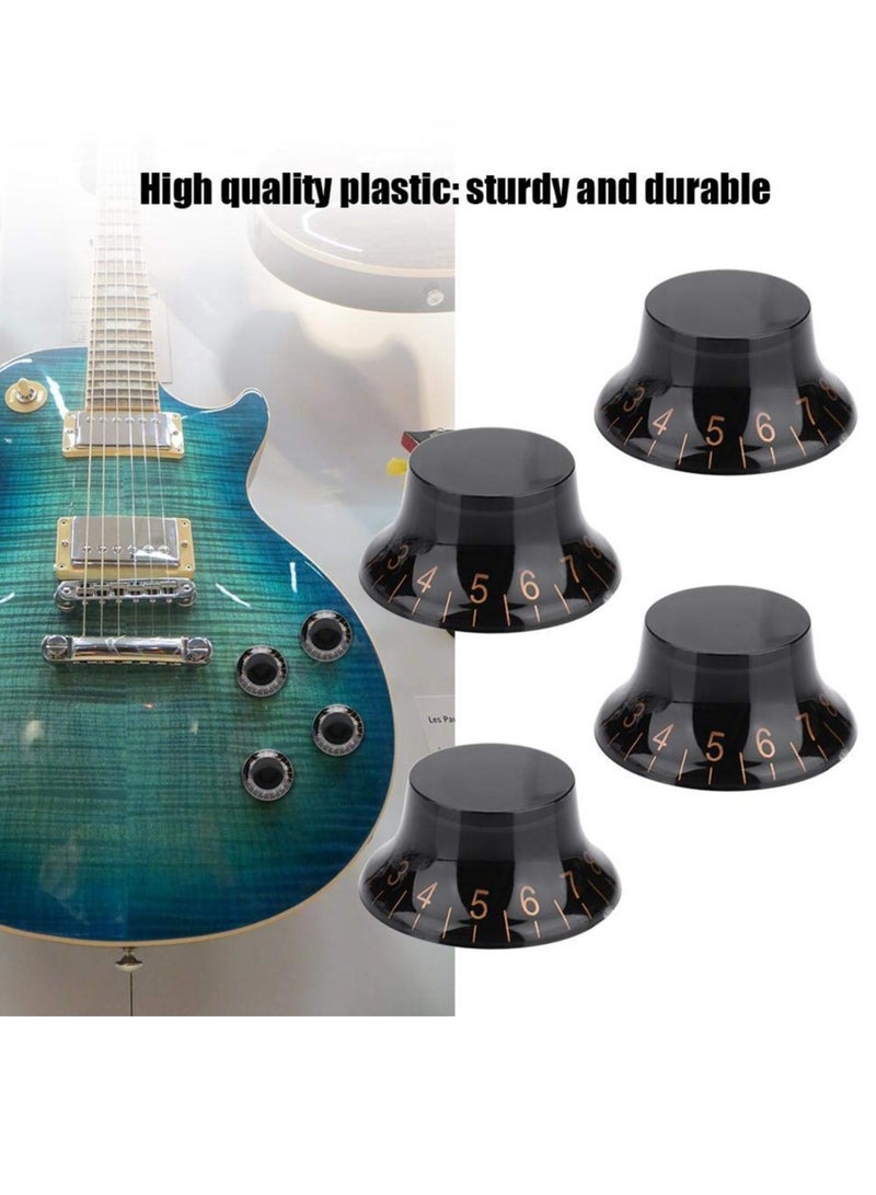 SOLARAE 4PCS Electric Guitar Knobs Potentiometer knob Volume Tone Control Knobs Bass Volume Tone Knob Accessory Parts for Electric Guitar - Image 2