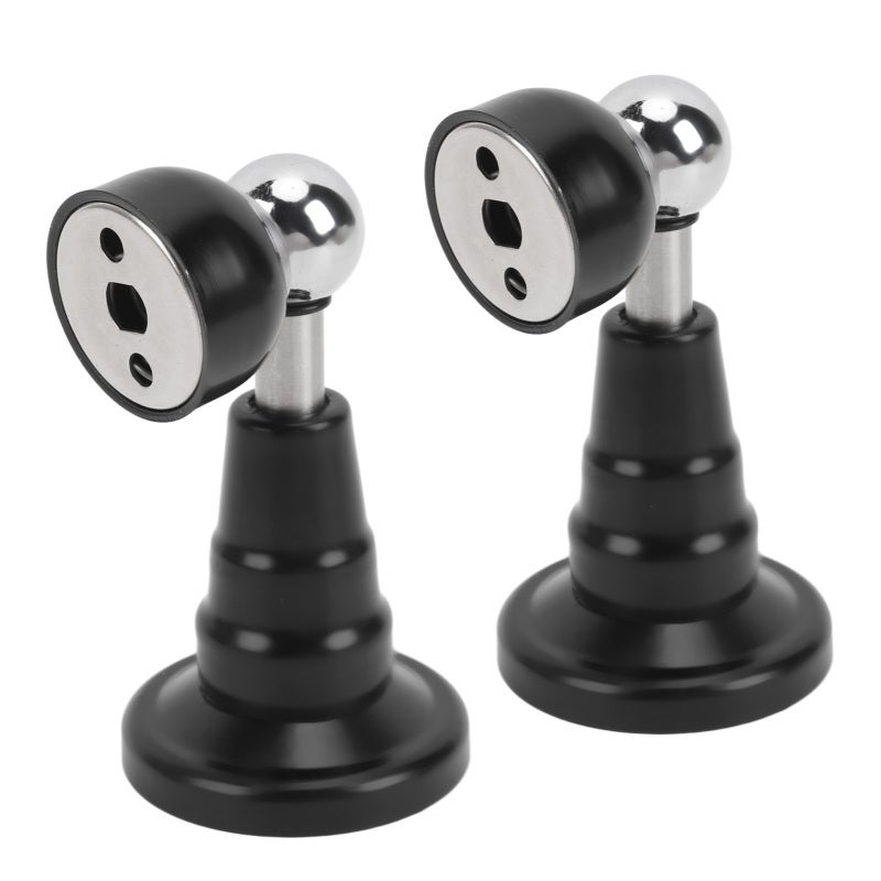 RV Door Holder: Black Stainless Steel Hydraulic Spring Door Stopper - Shock Absorbent Quiet Operation RV Accessory for RVs Campers Motorhome Trailers - Image 2