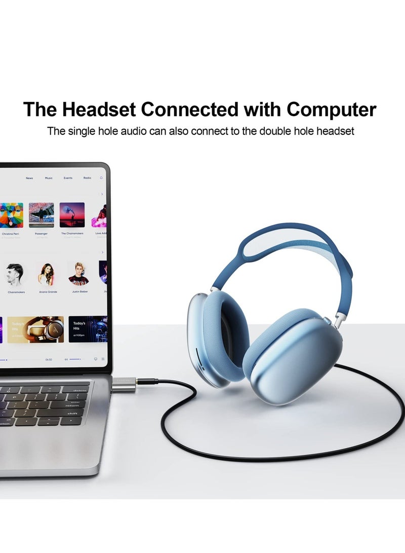 USB External Stereo Sound Adapter, 7.1 Channel External Stereo Sound Card, Suitable for PS4, 3.5mm TRS TRRS Microphone Headphone, Mac, Linux, Laptop - Image 4