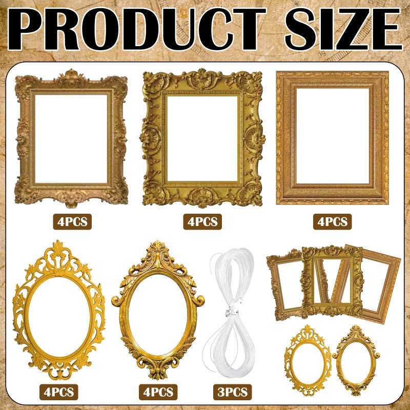 Soulchen 20 Pcs Wonderland Tea Party Decoration Hanging Retro Photo Frame Wonderland Garland Decoration Background for Birthday Baby Shower Party Supplies - Image 2