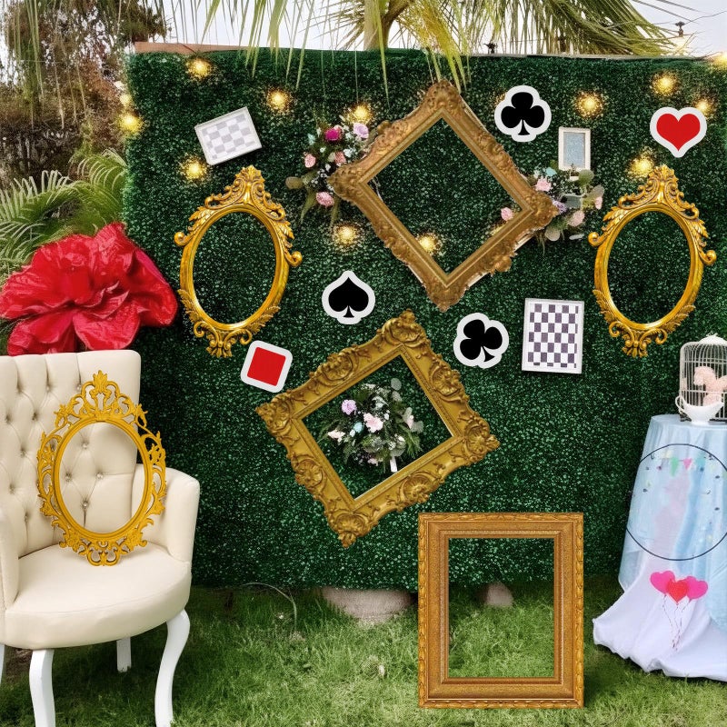 Soulchen 20 Pcs Wonderland Tea Party Decoration Hanging Retro Photo Frame Wonderland Garland Decoration Background for Birthday Baby Shower Party Supplies - Image 1