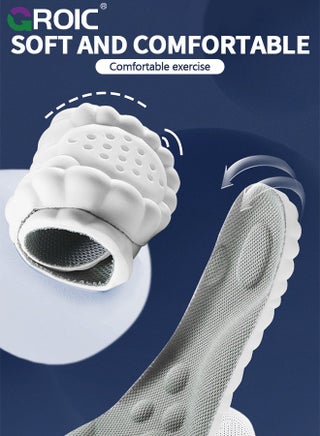 Breathable Shoe Insoles,Sports Shoe Insole,Providing Excellent Shock Absorption and Cushioning for Feet Relief, Comfortable Insoles for Men and Women for Everyday Use,Plantar Fasciitis Foot Pain Relie - view 3