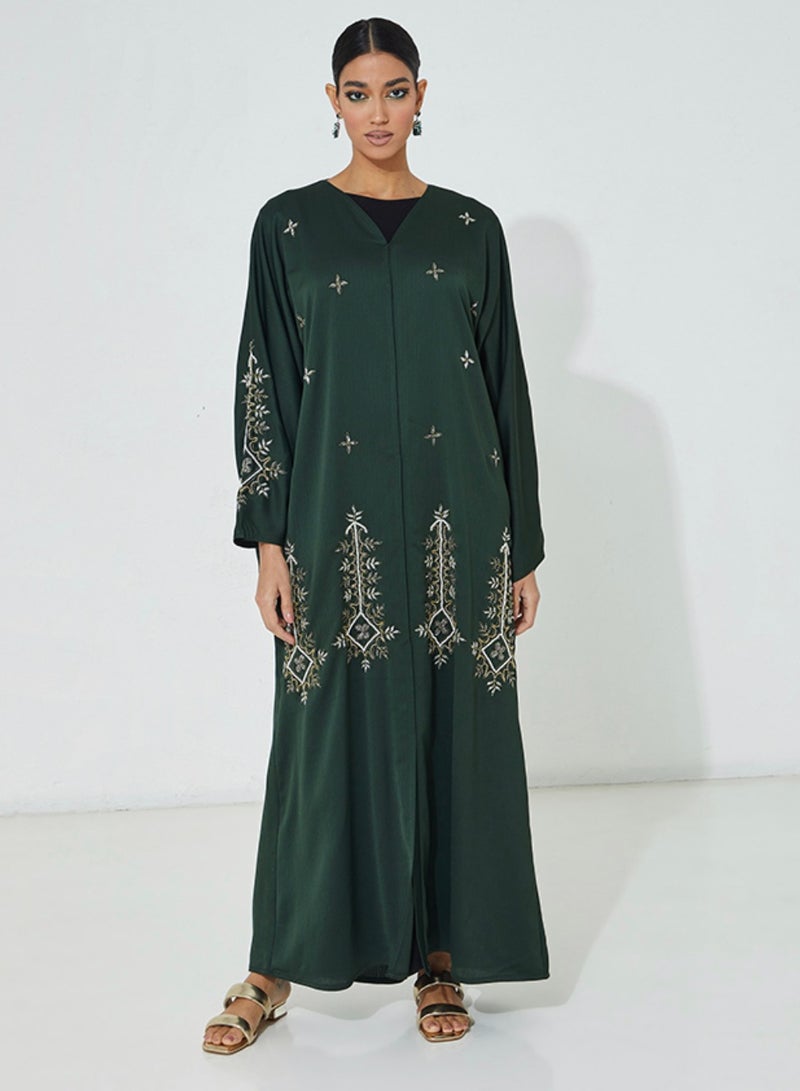 Rosette Abaya Green abaya - Image 4