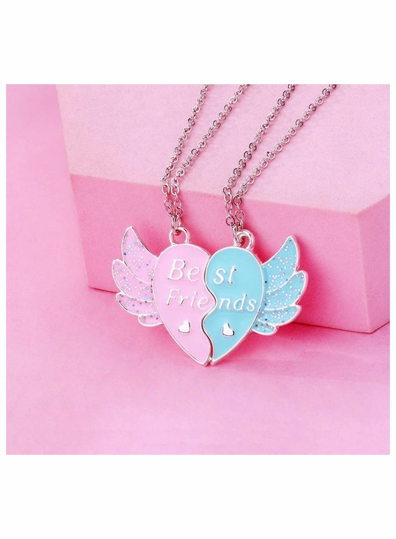 Luckam Friendship Necklace Best Friend Necklace Gifts Magnetic Matching BFF Necklace for 2 Girls Sister - Image 3