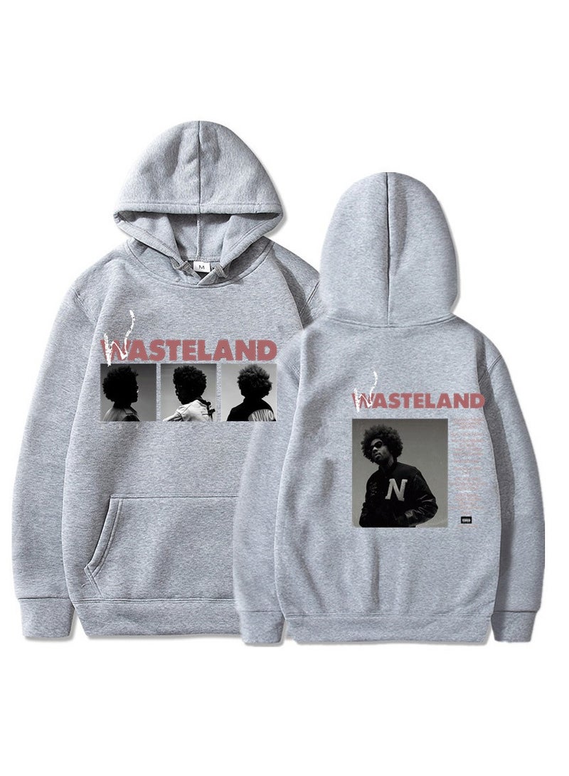Wasteland Rock Graphic Fleece Hoodie – Unisex Outdoor Running & Sports Pullover  - Image 1