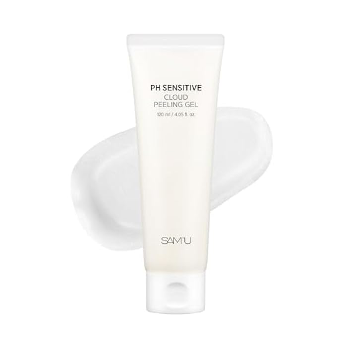 SAM'U SAM’U PH Sensitive Cloud Peeling Gel – Gentle Exfoliating Gel for Face with Pineapple Enzymes & Hyaluronic Acid – Hydrating Facial Peel & Face Scrub for Sensitive Skin, 120ml, 3.38 fl.oz - Image 1