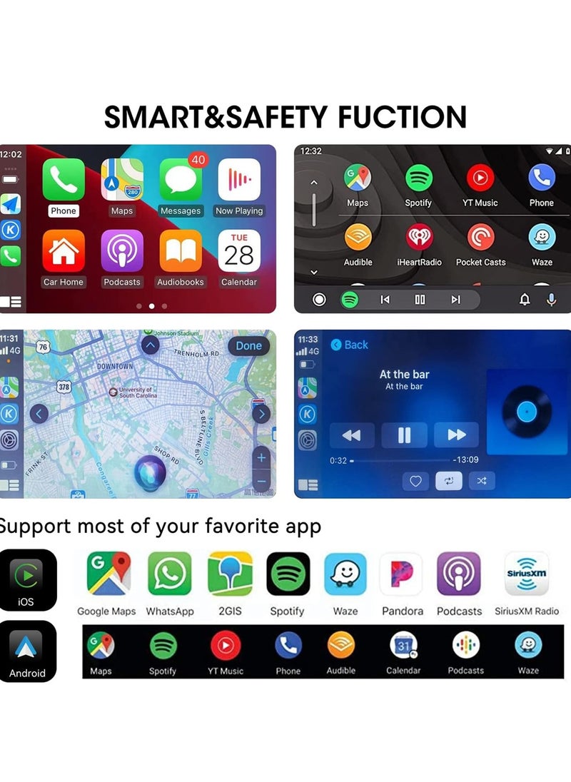 Generic - Car LCD Player 7" Touch Screen Display, Full HD Video Audio Player with Android/iOS Mirror Link, FM, USB, SD, and Remote Control - Image 1