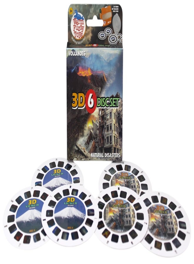 WARM FUZZY Toys Volcanoes and Natural Disasters Reels for Viewfinder - Viewfinder Reels for Kids & Adults, Classic Toys, 3D Reel, Retro Toys, Contains 6 Slides with 42 High Definition 3D Images - Image 1