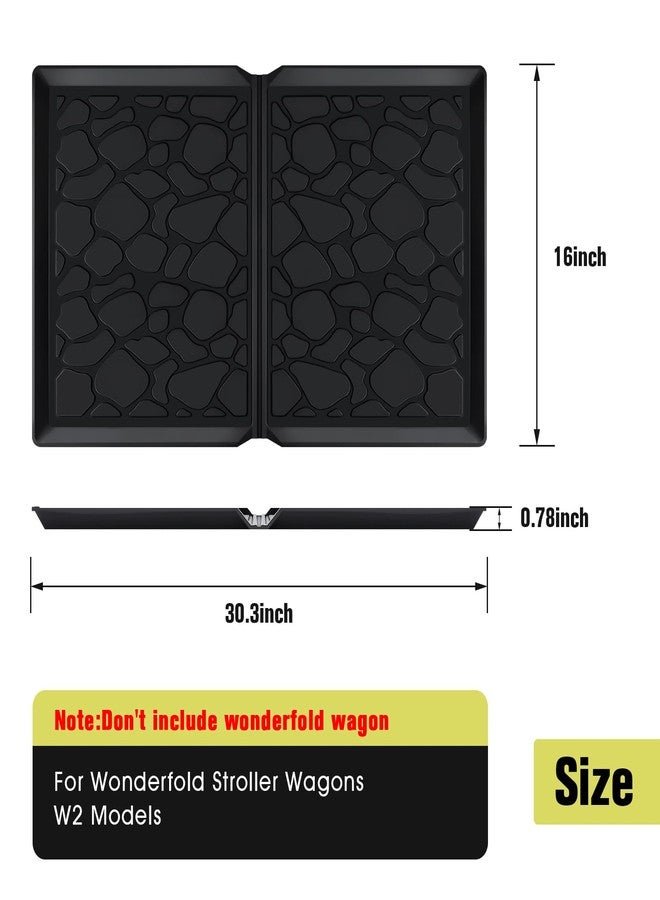 VOONKE All Weather Mat for Wonderfold Wagon, Foldable Wagon Accessories made of Silicone, Protects the car from Sand, Dust and Water, Easy to Clean for Wonderfold (W2 models)30.3*16*0.78in（black） - Image 2