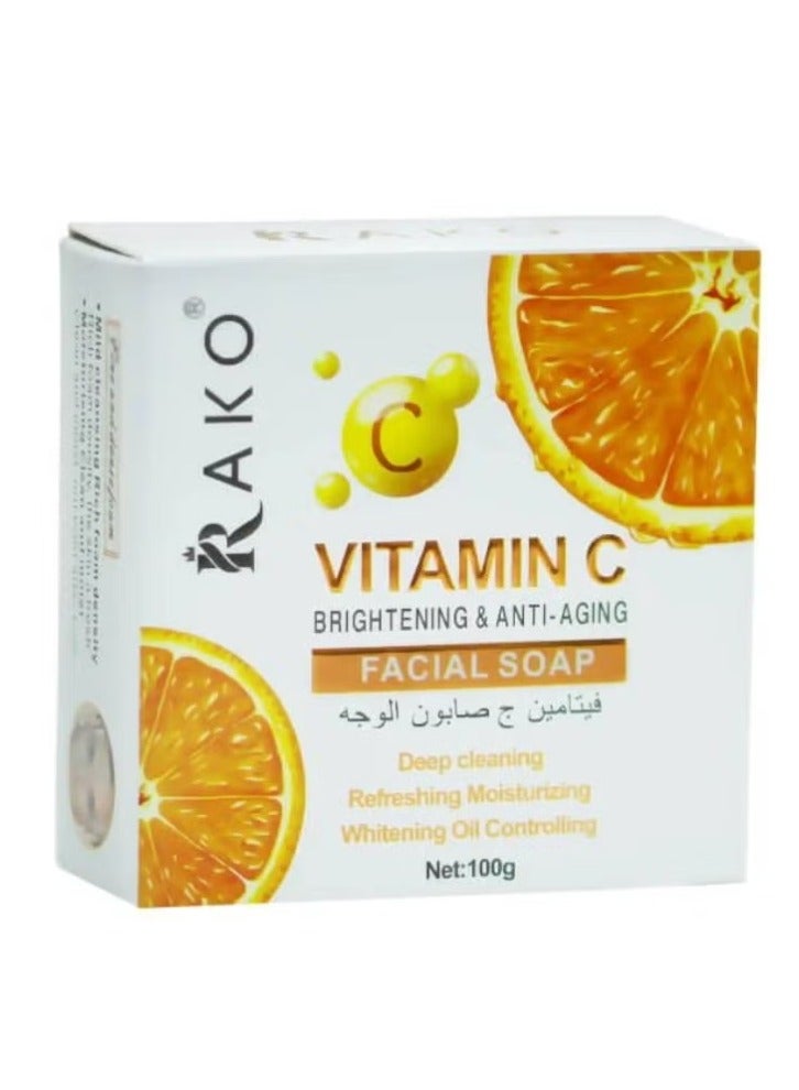 RAKO Vitamin C Brightening And Anti Aging Facial Soap 100g