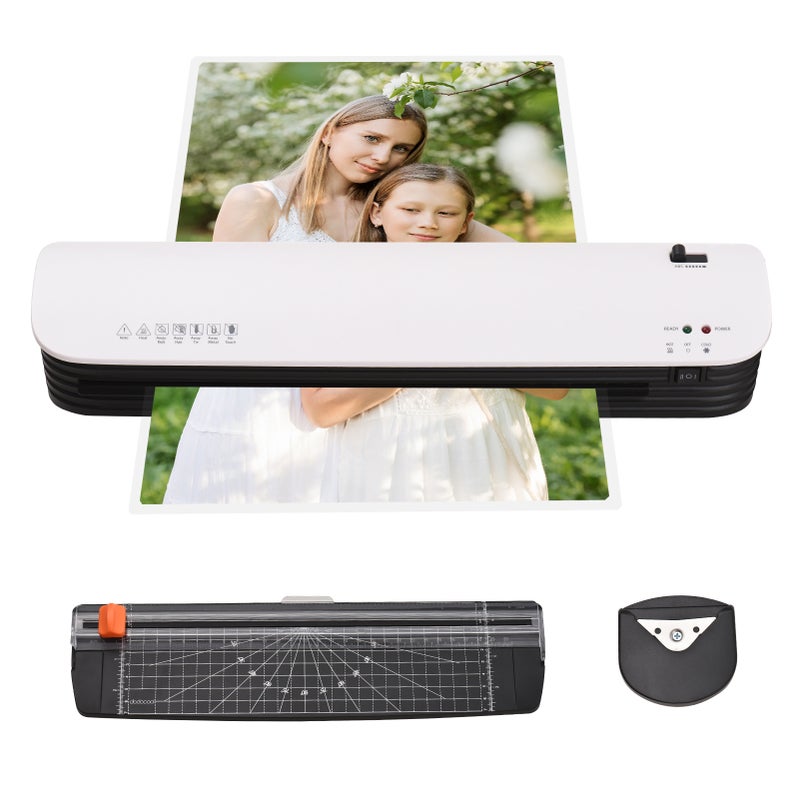 SL399 Laminator Machine Set A3 Size Hot and Cold Lamination 2 Roller System with 25 A3/A4/A5/A6 Laminating Pouches Corner Rounder  for Home Office School Supplies - Image 1