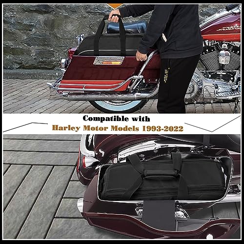 HODRANT Saddlebag Liners Bag, Travel Motorcycle Saddlebag Organizer Compatible with Harley Davidson 1993-2022 Touring Road Glide/Street Glide/Electra Glide/Road King Hard Saddlebag, 1 Bag Only - Image 2