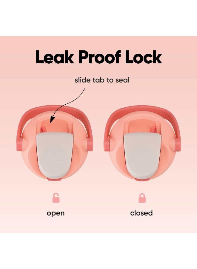 زجاجة مياه فري سيب سواي المعزولة من الفولاذ المقاوم للصدأ، سعة ٣٠ أونصة، مزودة بفوهة ثنائية الاتجاه، وماصة مدمجة ومقبض على شكل دلو، مصممة للسفر والمدرسة والرياضة، خالية من مادة BPA، ومضادة للتسرب. - view 3