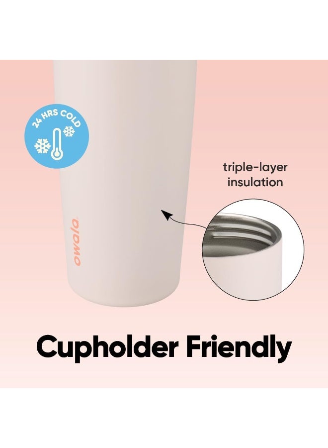 زجاجة مياه فري سيب سواي المعزولة من الفولاذ المقاوم للصدأ، سعة ٣٠ أونصة، مزودة بفوهة ثنائية الاتجاه، وماصة مدمجة ومقبض على شكل دلو، مصممة للسفر والمدرسة والرياضة، خالية من مادة BPA، ومضادة للتسرب. - view 4