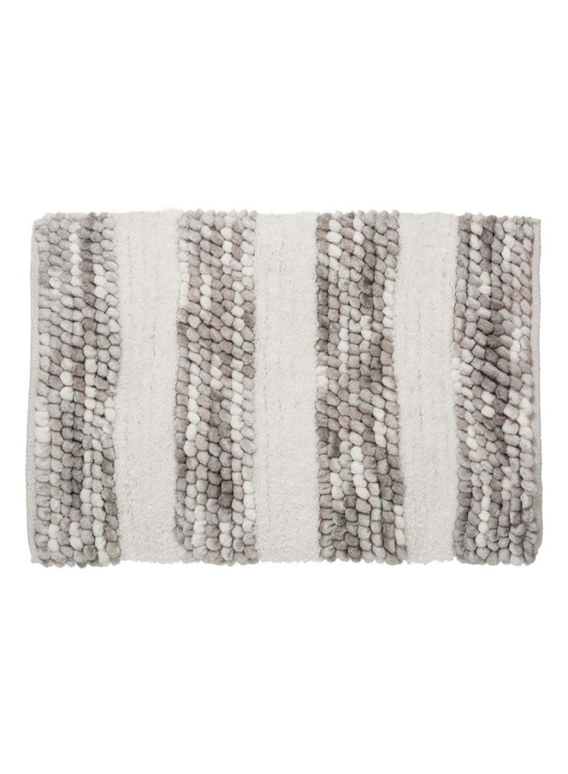 5five Polyester Striped Thick Bath Mat 50 x 75cm