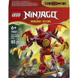 ليغو NINJAGO حزمة معركة آلي التنين الخاص بكاي‎، لعبة آلي للأطفال بعمر ٦ سنوات وأكثر (٨٥ قطعة) 71851 - view 2