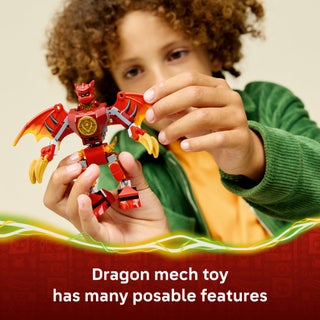 ليغو NINJAGO حزمة معركة آلي التنين الخاص بكاي‎، لعبة آلي للأطفال بعمر ٦ سنوات وأكثر (٨٥ قطعة) 71851 - view 4