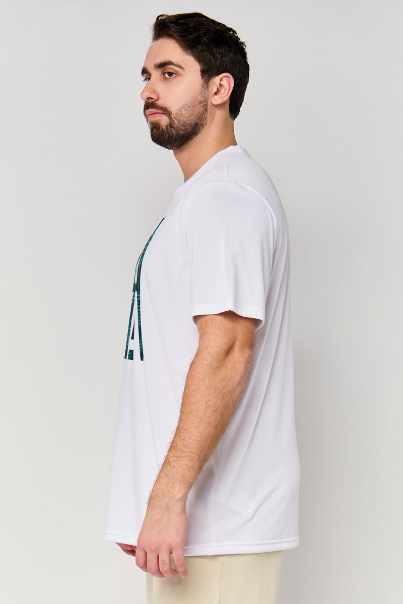 PUMA Men Sportswear Fit Short Sleeve Training T-Shirts, White - Image 1