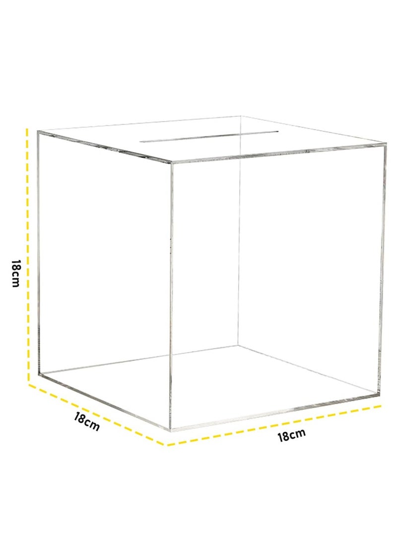 VITION Piggy Bank for Adults Kids, Acrylic Piggy Bank for Boys Girls to Saving Money Cash Coin, Must Break to Open (Our House Fund, 18 x 18 cm)  - Image 4