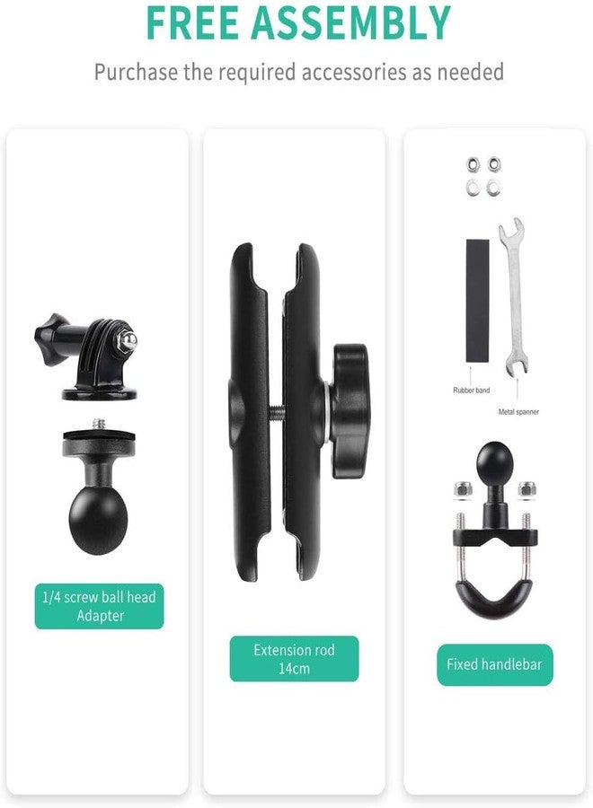 SKYCELL Gopro Bike Camera Mount Stand Holder Alluminium Alloy Universal Mount Compatible with gopro, Motorcycle - Image 2