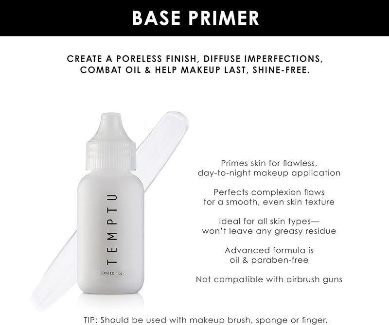Temptu Base Primer - 4 Fl Oz, Oil-Free Makeup Primer for All Skin Types - Image 3