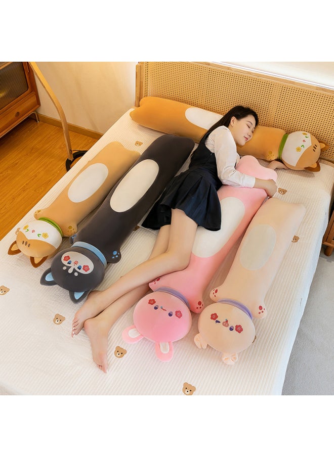 Generic - Customized Logo Pillow For Sleeping Girls And Adults, Side Sleeping Legs, Custom-Made Long Pillow, Cylindrical Rabbit Plush Toy-Specification:100cm-Color:Cat Model - Image 1
