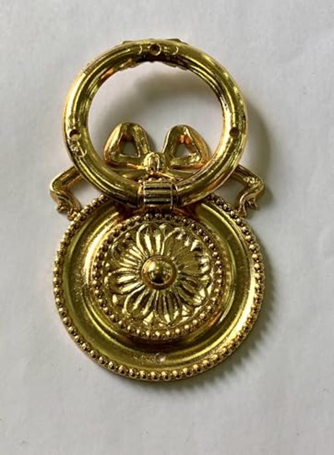 قلادة بمقبض خزانة ذهبي لون عيار خام نحاس صناعة ايطالي مقاس 5 سم - Image 3