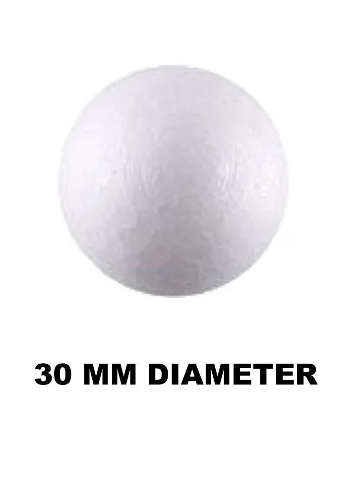 PARTNER 24-Piece Foam Ball Set 30mm Diameter White  - Image 2